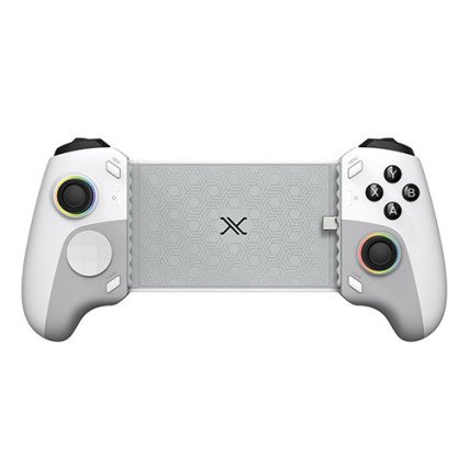 Gamepad Xzeal XZ-420 Tipo C Android 8.0 iOS 14 Xbox Apple 3DS RGB Blanco