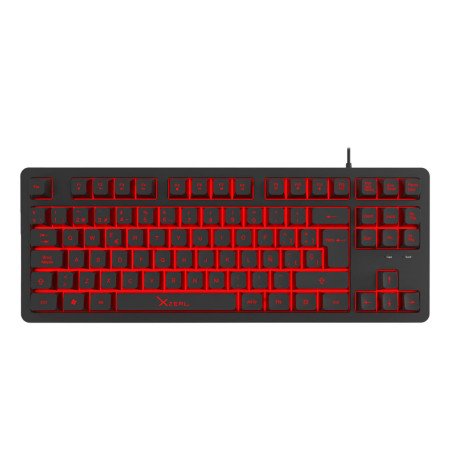 Teclado Gamer Xzeal Alambrico 87 Teclas LED, Negro XST-300