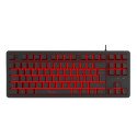 Teclado Gamer Xzeal Alambrico 87 Teclas LED, Negro XST-300