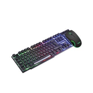 Kit Teclado Y Mouse Xzeal Starter Membrana Luz Rainbow (XSKTALRW1B)