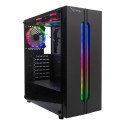 Gabinete Xzeal XZ120, ATX, Cristal, 3 Ventiladores, RGB, Sin fuente, Negro (XZCGB03B)