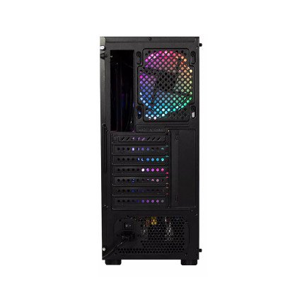Gabinete Xzeal XZ110-1, ATX, Micro ATX, Mini ITX,  RGB, Cristal (XZCGB12B)