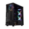 Gabinete Xzeal XZ110-1, ATX, Micro ATX, Mini ITX,  RGB, Cristal (XZCGB12B)