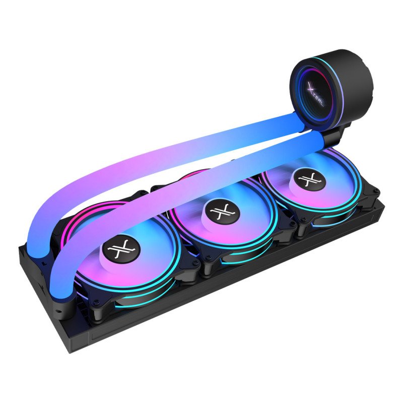 Enfriamiento Liquido Xzeal ARGB, 3 Ventiladores, 360mm, Negro (XZCO414B) Enfriamiento Liquido Xzeal ARGB, 3 Ventiladores, 360mm, Negro (XZCO414B)