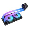 Enfriamiento Liquido  Xzeal Xz413, ARGB, 2 Ventiladores, 240mm, Negro (XZCO413B)