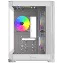 Gabinete Xzeal Curvo Micro Atx Itx Cristal RGB Blanco (XZGAMC3W)