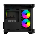 Gabinete Xzeal Curvo Micro Atx 3 Ventiladores RGB Negro (XZGAMC3B)