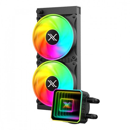 Enfriamiento Liquido Xzeal, Xz-412 Vostok, 240mm, ARGB, Negro