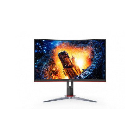 Monitor Curvo AOC C24G2 LED 23.6", 1920 x 1080 Full HD, FreeSync, 165Hz, HDMI, DisplayPort, Negro