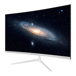 Monitor Gamer Curvo Balam Rush Andromeda LED 27", 1920 x 1080, G Sync, Freesync, 180HZ, HDMI, Displayport, Blanco