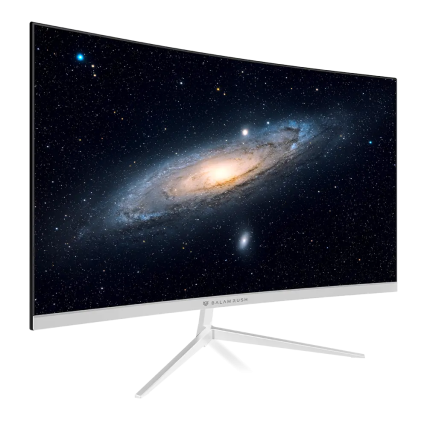 Monitor Gamer Curvo Balam Rush Andromeda LED 27", 1920 x 1080, G Sync, Freesync, 180HZ, HDMI, Displayport, Blanco