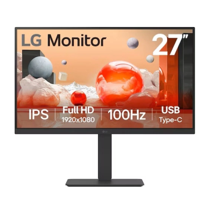 Monitor Flat Lg 27" 27ba750 B.Awm Led Fhd 100hz Hdmi Displayport Bocinas Integradas Negro