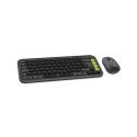 Kit Logitech Pop Icon Teclado y Mouse Bluetooth Gris, Verde (920-013052)