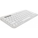 Teclado Logitech K380, Inalámbrico, Bluetooth, Blanco Español (920-011784)