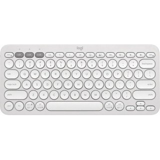 Teclado Logitech K380, Inalámbrico, Bluetooth, Blanco Español (920-011784)