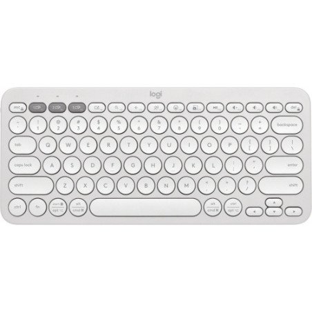 Teclado Logitech K380, Inalámbrico, Bluetooth, Blanco Español (920-011784)