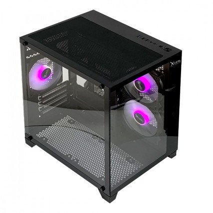 Gabinete Xzeal Panzer II Cubo M-ATX/ITX ARGB Negro (XZGAMC2B)