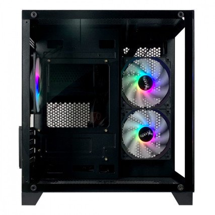 Gabinete Xzeal Panzer II Cubo M-ATX/ITX ARGB Negro (XZGAMC2B)