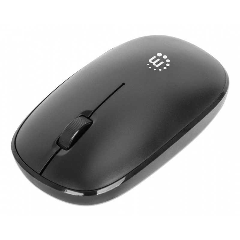 Mouse Optico Manhattan Inalambrico,1200 Dpi, Negro 190312 Mouse Optico Manhattan Inalambrico,1200 Dpi, Negro 190312