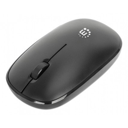 Mouse Optico Manhattan Inalambrico,1200 Dpi, Negro 190312
