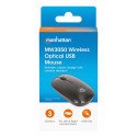 Mouse Optico Manhattan Inalambrico,1200 Dpi, Negro 190312 Mouse Optico Manhattan Inalambrico,1200 Dpi, Negro 190312