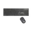 Kit teclado y mouse Manhattan inalámbricos ópticos 178990 para oficina y uso diario