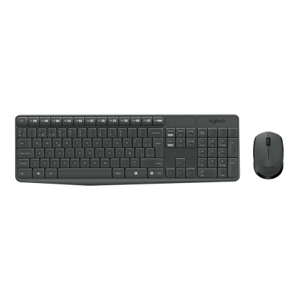 Kit Logitech Mk235 Teclado/Mouse Usb 10 Mt Black