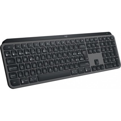 Teclado Logitech Mx Keys S, RF Inalalmbrico Bluetooth, Grafito