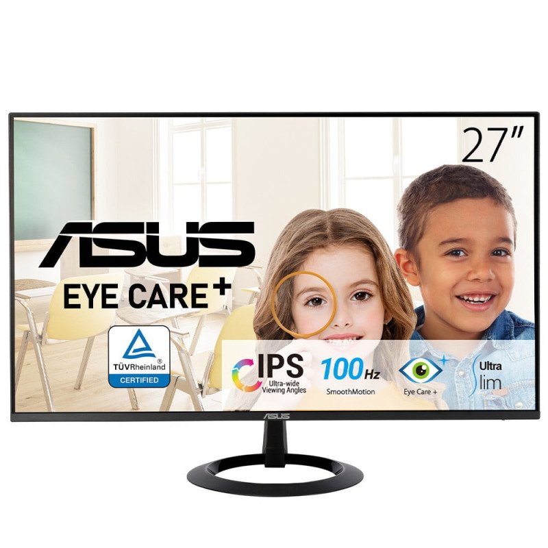 Monitor LED Asus 27"  Eye Care, 1920 x 1080, IPS, 100 HZ, HDMI (VZ27EHF)