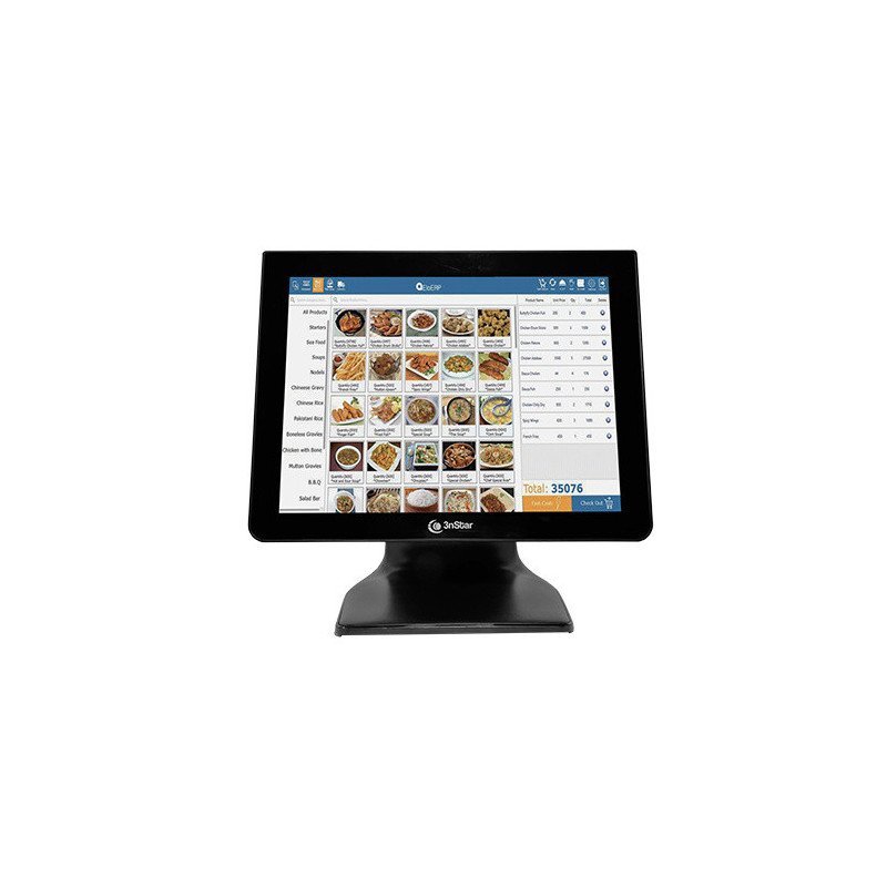 Monitor 3NSTAR Táctil Capacitativo 15", Sin Bisel, Base Metálica, Sop VESA Económico (TCM008VH)