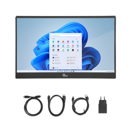 Monitor Portátil Qian 15.6" FHD , IPS FHD 60Hz con Bocinas Integradas, QMP-IP16S