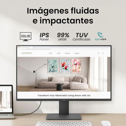 Monitor BENQ GW2491 23.8" LED HDMIDP Gris Oscuro