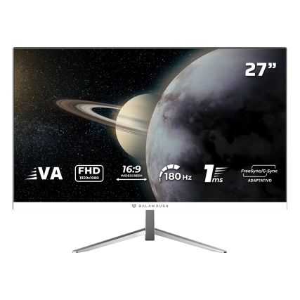 Monitor Gamer Plano 27" VA / Titan MTG27Y FHD / 180HZ/ Legend Blanco