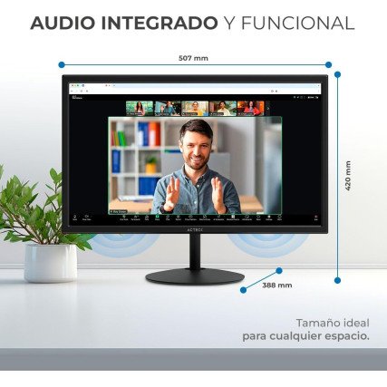 Monitor Acteck Plano Captive Lite CL215, 21.5", FHD, 60HZ, Negro