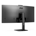 Monitor Curvo AOC, LED 34", Ultra Wide QUAD, HD, 100HZ, HDMI, Display Port, Negro