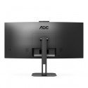 Monitor Curvo AOC, LED 34", Ultra Wide QUAD, HD, 100HZ, HDMI, Display Port, Negro