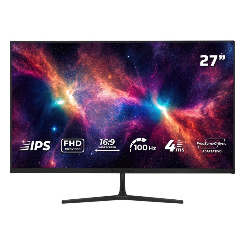 Monitor Flat Gamer Balam Rush 27" Nebula, MNG27Y Full HD, 1080P, 4 ms, Negro
