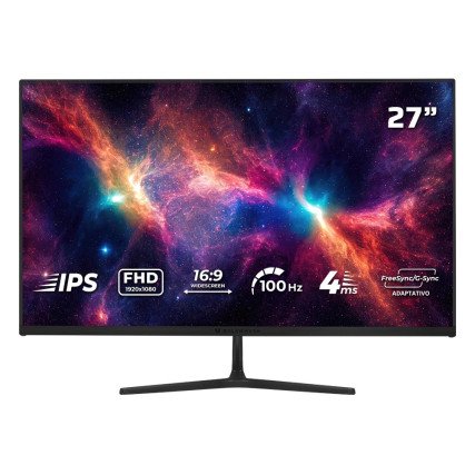 Monitor Flat Gamer Balam Rush 27" Nebula, MNG27Y Full HD, 1080P, 4 ms, Negro