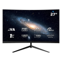 Monitor Curvo Gamer Balam Rush 27", VA,  Full HD, 180 HZ, 1 ms, R1800, Negro