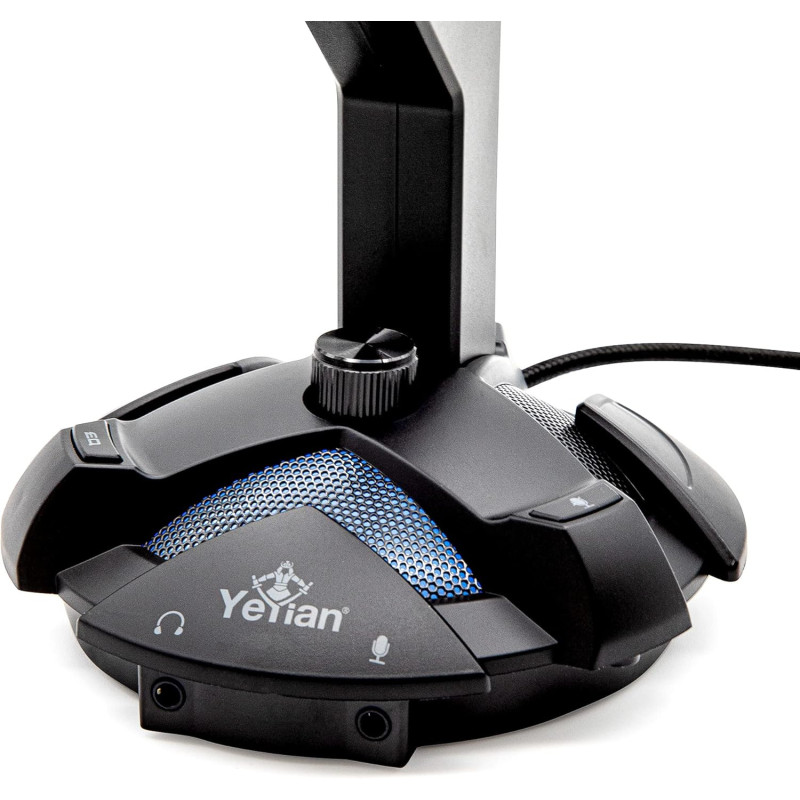 Usb Headset Base Base Headset Yeyian Hub, Micro, RGB, USB Overpower Satie1000