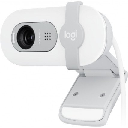 Cámara Web Logitech Brio 100, Full HD 1080P, USB-A Off White