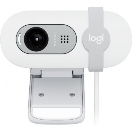 Cámara Web Logitech Brio 100, Full HD 1080P, USB-A Off White