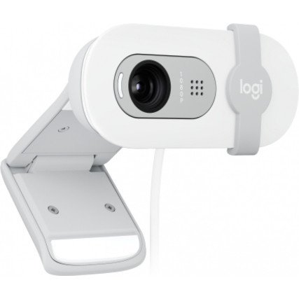 Cámara Web Logitech Brio 100, Full HD 1080P, USB-A Off White