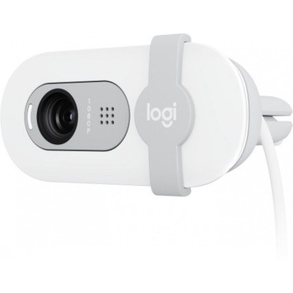 Cámara Web Logitech Brio 100, Full HD 1080P, USB-A Off White