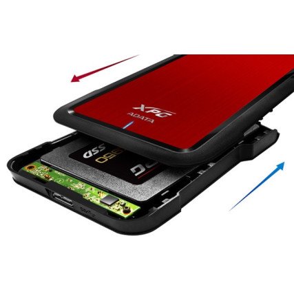 Case Adata XPG para Disco Duro 2.5 , SSD Externo, Color Rojo