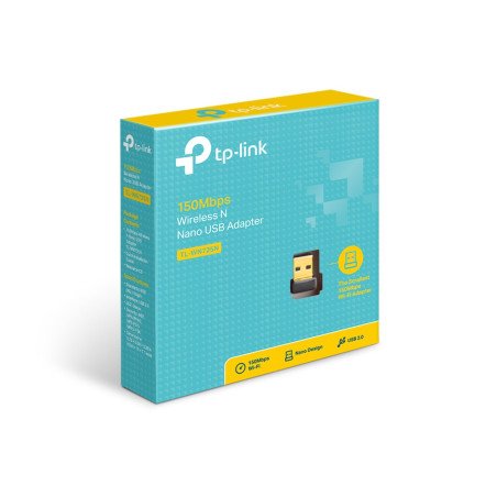 TP-Link Adaptador de Red Inalámbrico, USB2.0, Nano, N150, TL-WN725N