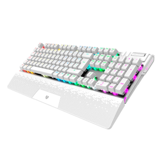 Teclado Mecánico Balam Rush Inalámbrico Dominate Expert GK979L, Blanco