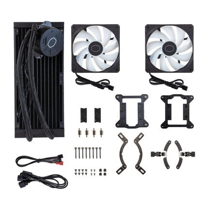 Enfriamiento Líquido Cooler Master, 360mm, RGB (Master Liquid Core II)
