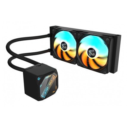 Enfriamiento Liquido Gigabyte GME 240, 2 x 120mm, 2200RPM, Negro