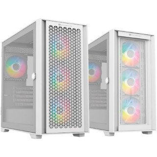 Gabinete Balam Rush, Midi- Tower, Carbono Twin 8000B, USB, ARGB, Blanco